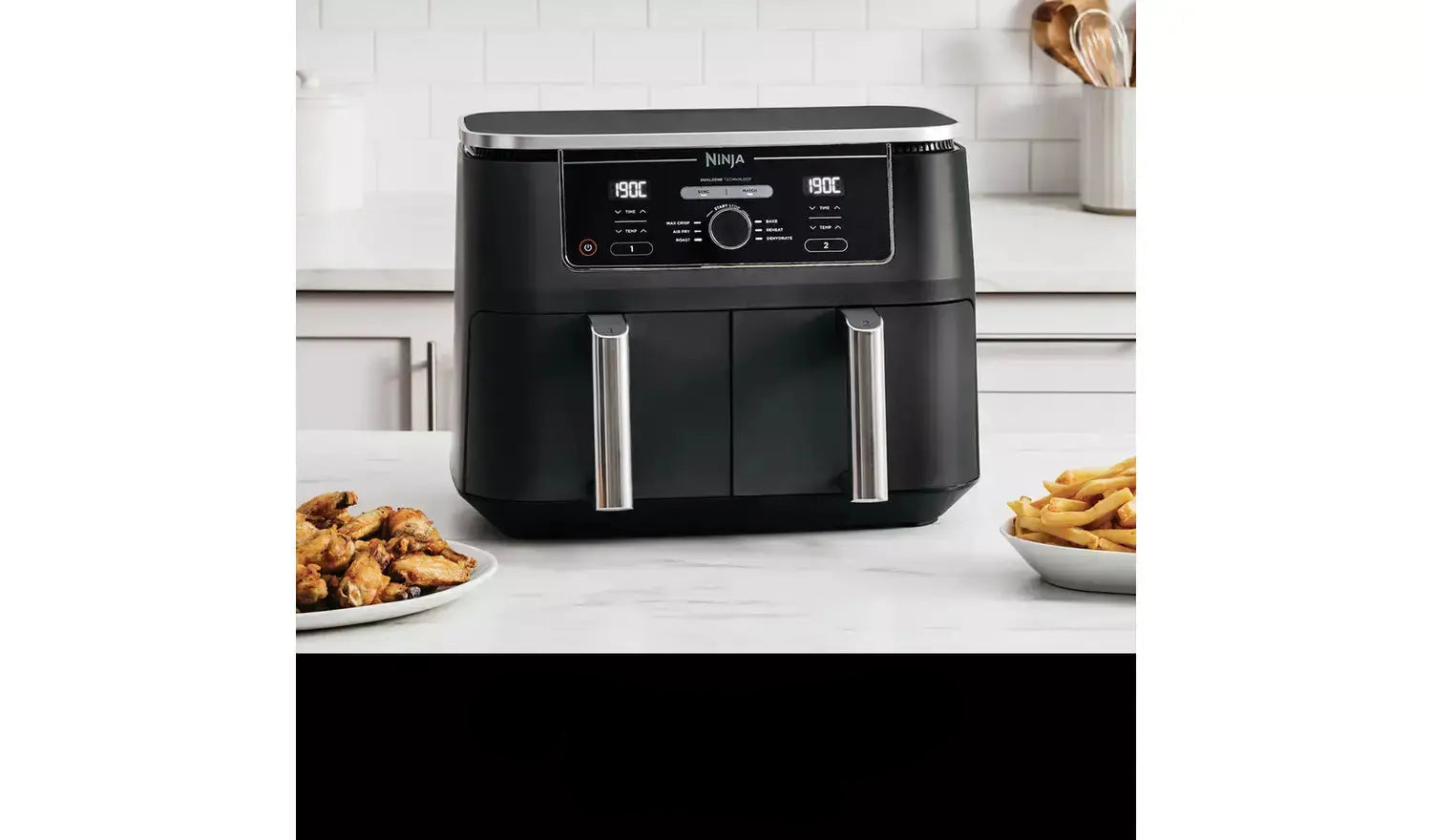 Ninja Foodi MAX Dual Zone AF400UK 9.5L Air Fryer - Black - 